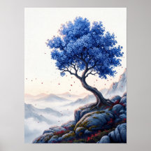 Minimalistische Bloemenposter