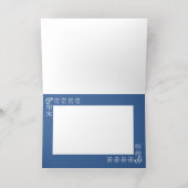 Minimalistische Blue Birthday Kaart (Binnenlaag)