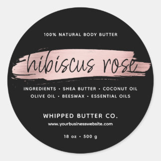Minimalistische Body Butter Kleine Zakelijke Onder Ronde Sticker