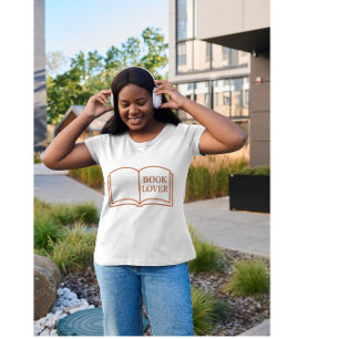 Minimalistische Boekliefhebber Design   Knus Lees  T-shirt