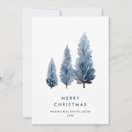 Minimalistische Boheemse Pine Tree Christmas Corpo Feestdagenkaart