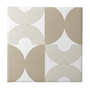 Minimalistische Boho Abstracte Geometrische Boog P Tegeltje