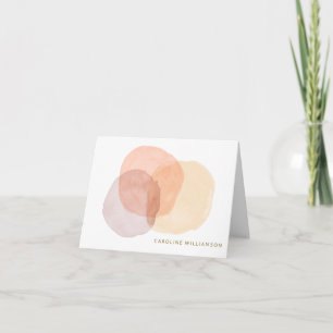 Minimalistische Boho Abstracte Waterverf op maat Notitiekaartje