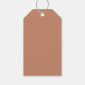 Minimalistische Boho Arch Chinees Dumpling Baby sh Cadeaulabel (Achterkant)