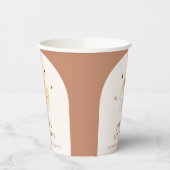 Minimalistische Boho Arch Chinees Dumpling Baby sh Papieren Bekers (Links)