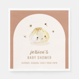Minimalistische Boho Arch Chinees Dumpling Baby sh Servet