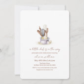 Minimalistische Boho Bakery Chef Baby shower Kaart (Voorkant)