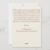 Minimalistische Boho Earth Tone Schattigee rendier Feestdagenkaart (Achterkant)