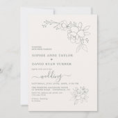 Minimalistische Boho Elegante Saliegroen Eenvoudig Kaart (Voorkant)