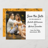 Minimalistische Boho-foto Opslaan Datum Kaart (Voorkant / Achterkant)