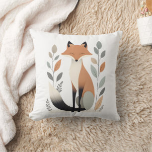 Minimalistische Boho Fox kwekerij Kinder kamer Kussen