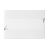 Minimalistische Boho Greenery bruiloft Uitnodigingen Wikkel (Achterkant Voorbeeld)