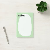 Minimalistische Boho Light Green Bold Post-it® Notes (Kantoor)