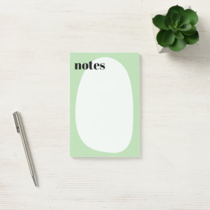 Minimalistische Boho Light Green Bold Post-it® Notes
