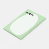 Minimalistische Boho Light Green Bold Post-it® Notes (Schuin)