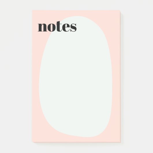 Minimalistische Boho Light Pastel vet Post-it® Notes (Voorkant)
