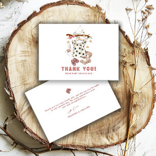 Minimalistische Boho Nieuwe Baby Shower Meisjes Wa Bedankkaart