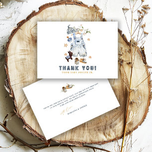 Minimalistische Boho Nieuwe Baby Shower Waslijn Jo Bedankkaart