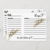 Minimalistische Boho pampas gradenrecept (Voorkant / Achterkant)