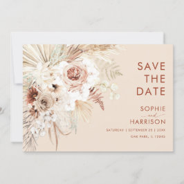 Minimalistische Boho Pampas grass sparen de Datum Kaart