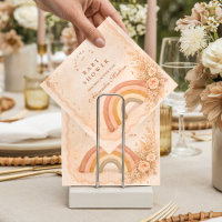 Minimalistische Boho Regenboog Baby Shower