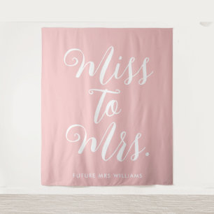 minimalistische boho roze bruidsdouche achtergrond wandkleed