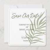 Minimalistische Boho trouwfoto Save The Date (Voorkant)