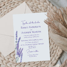 Minimalistische Boho Waterverf Lavendel Bloemenbru