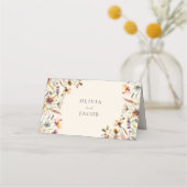Minimalistische Boho Wildflower Bloemen Bruiloft (Achterkant)