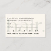 Minimalistische Boho Zwart Wit Beauty Loyalty Kaar (Achterkant)