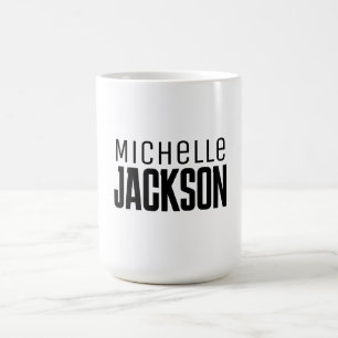 Minimalistische boodschap over de moderne Jouw naa Koffiemok