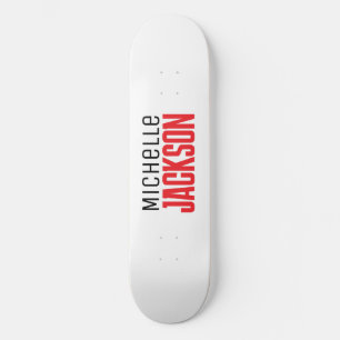 Minimalistische boodschap over de moderne Jouw naa Skateboard