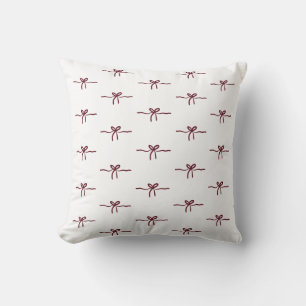 Minimalistische Boog Bourgondië Modern Witte Elega Kussen