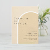 Minimalistische boog | Trouwen Kaart (Staand voorkant)