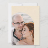 Minimalistische boog | Trouwen Kaart (Achterkant)