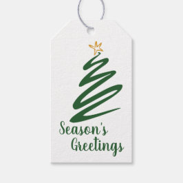 Minimalistische Boom Cadeaulabel