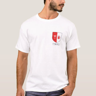Minimalistische Booze Shield Crest T-shirt