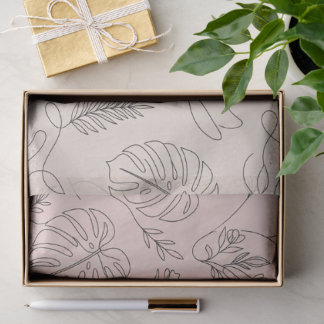 Minimalistische Botanische Abstracte Schoonheidssa Tissuepapier