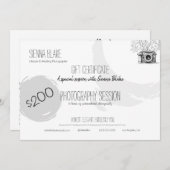 Minimalistische Botanische Fotografie Cadeaubon Ka (Voorkant / Achterkant)