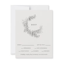 Minimalistische Botanische Krans Bruiloft