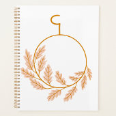Minimalistische botanische krans modern neutraal planner