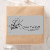 Minimalistische botanische lelie bloem designer gr