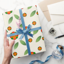 Minimalistische Botanische met Oranje Bloesem