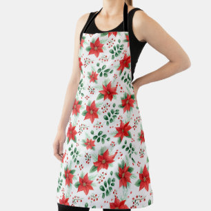 Minimalistische Botanische Patroon Waterverf Poins Schort