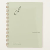 Minimalistische Botanische Tuin Leesgeschenk Planner (Voorkant)