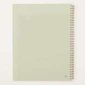 Minimalistische Botanische Tuin Leesgeschenk Planner (Achterkant)