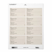 Minimalistische Boutique Kleine Zakelijke Verzendi Etiket (Full Sheet)