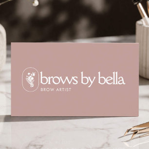 Minimalistische Brow Artist Beauty Studio Blush Ro Visitekaartje