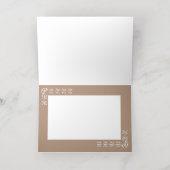 Minimalistische Brown Birthday Kaart (Binnenlaag)