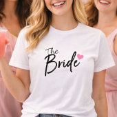 Minimalistische Bruids Bruiloftsfeest & Meisjesuit Tri-Blend Shirt